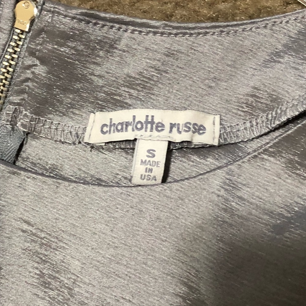 Charlotte Russe Silver Metallic Dress - Picture 4 of 8